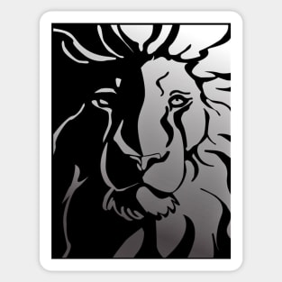 Vector Lion Pattern Sticker